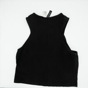 Divided Black Knit Women Tank Top S